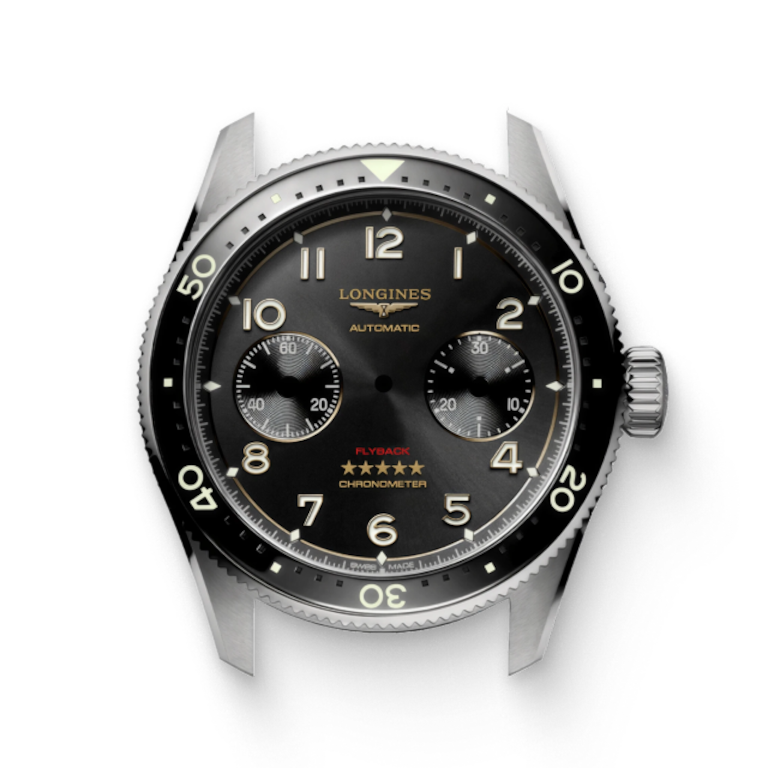 LONGINES SPIRIT FLYBACK TITANIUM | Ø 42.00 mm, アンスラサイト | L3
