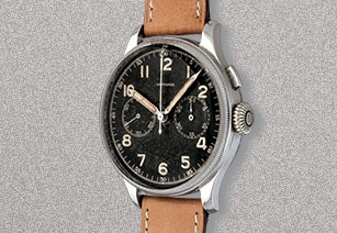Longines Pilot’s wrist chronograph with starting time indicator (ref. 3811), 1937